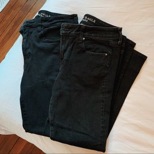 TWO PAIRS: Black AEO Jeans 🖤